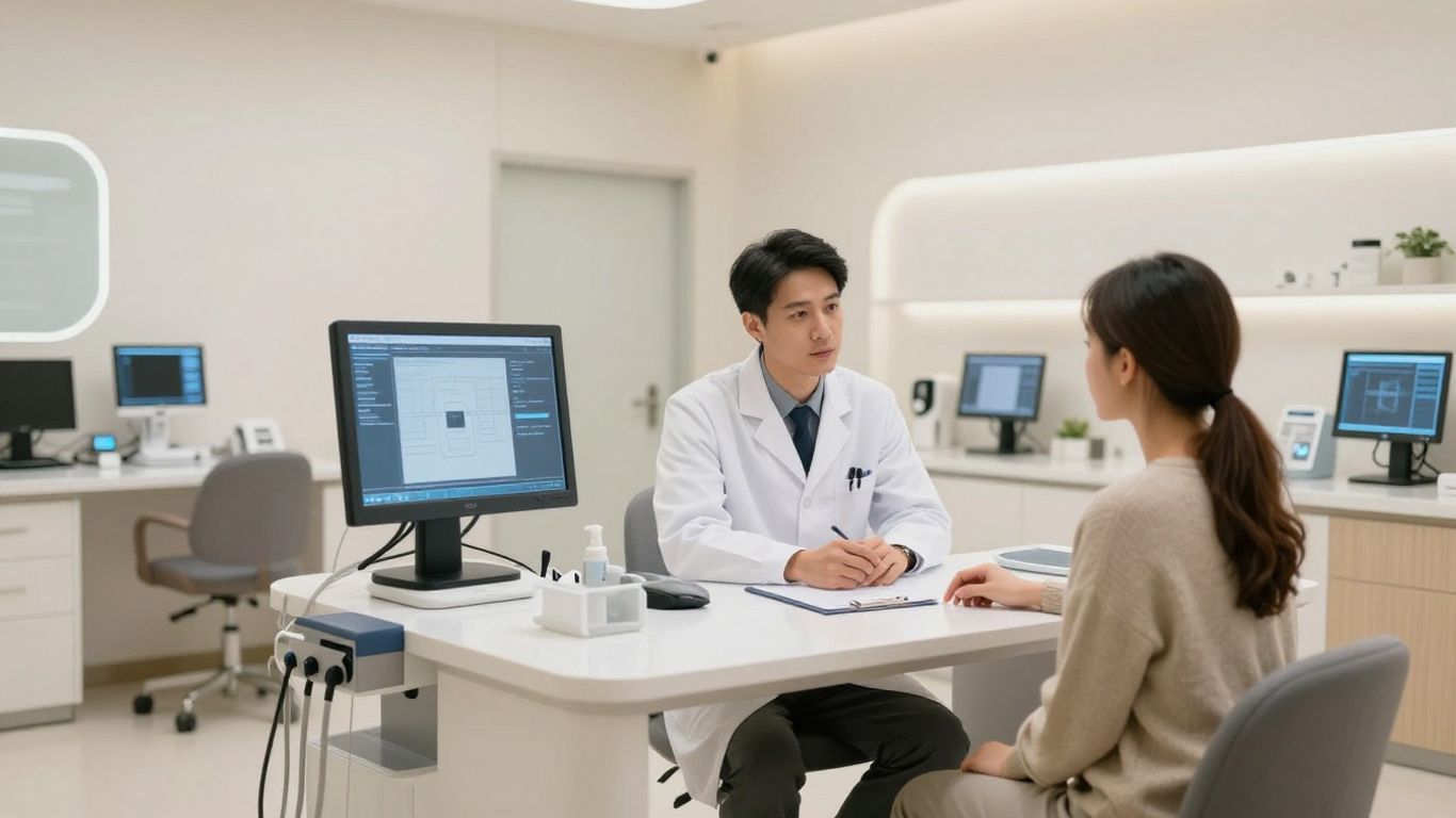 Liposuction consultation in a modern Turkish clinic.