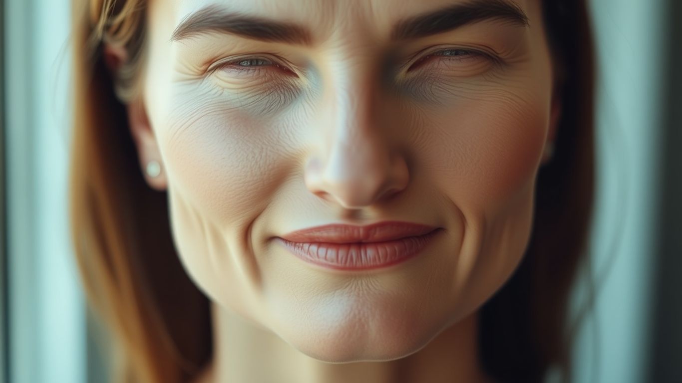 Woman with subtle thread lift visible on face.