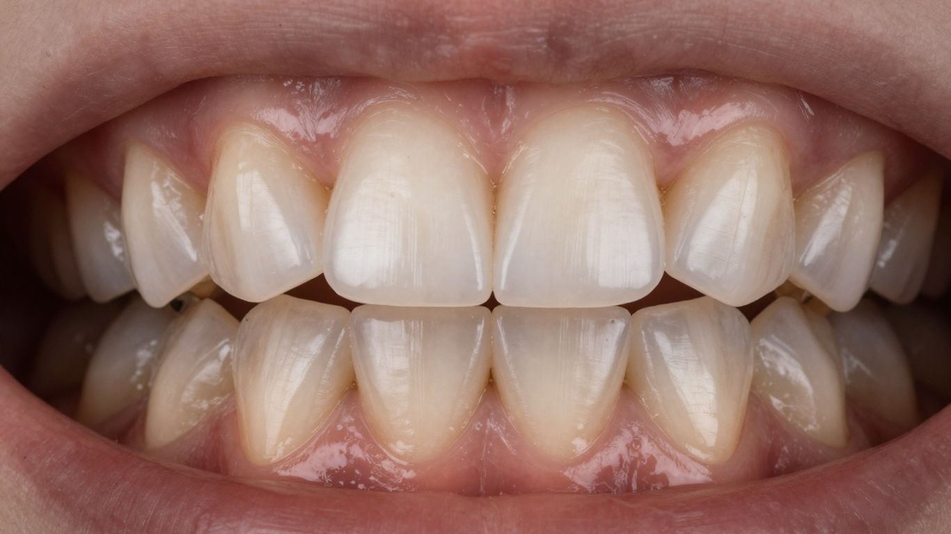 Tooth structure beneath a dental veneer