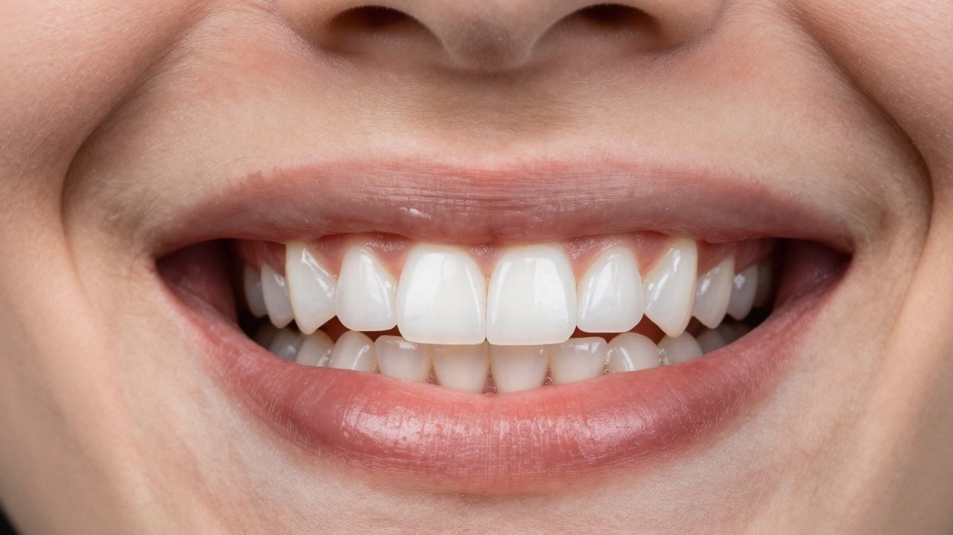Before and after smile transformation with dental veneers.