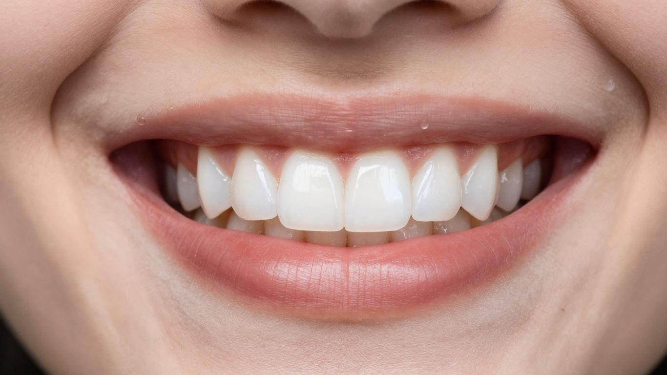 Radiant smile with perfect porcelain veneers.
