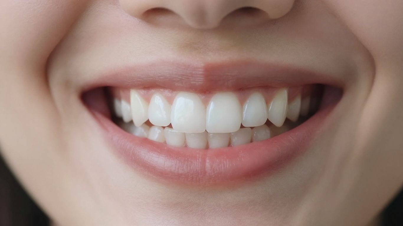 Person with a bright white, healthy smile.