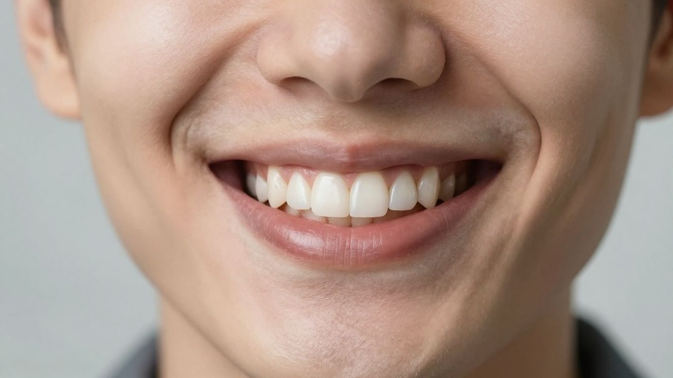 Smiling person with complete set of dental implants