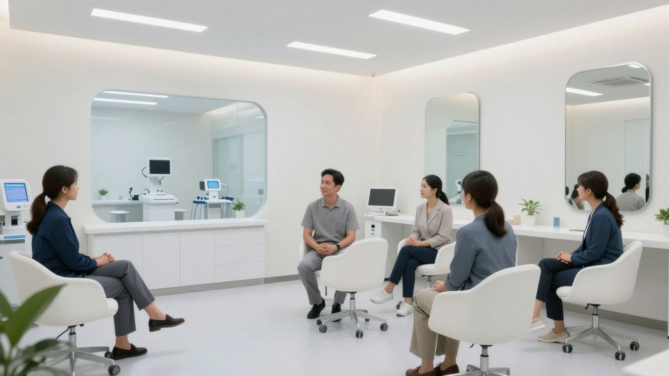 Korean plastic surgery clinic consultation