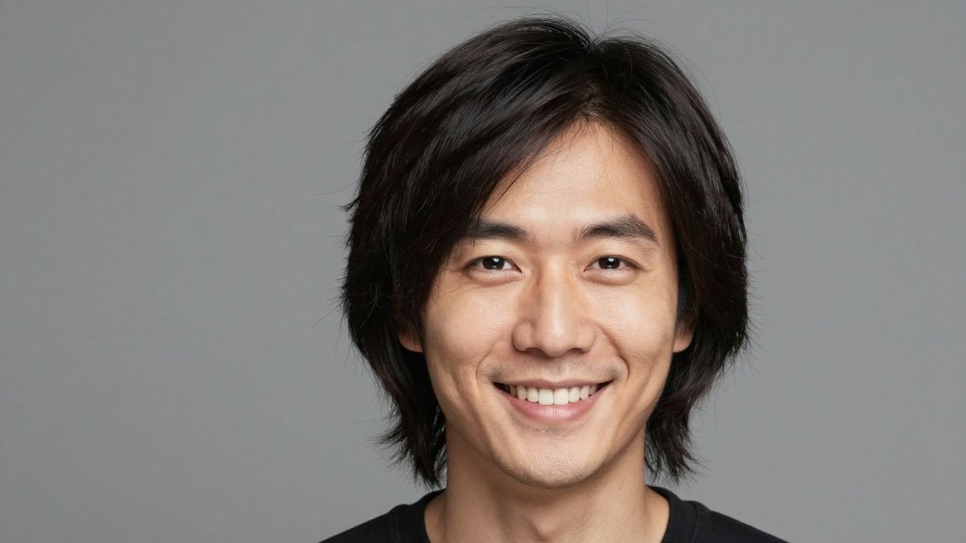 Man with natural-looking hair replacement system