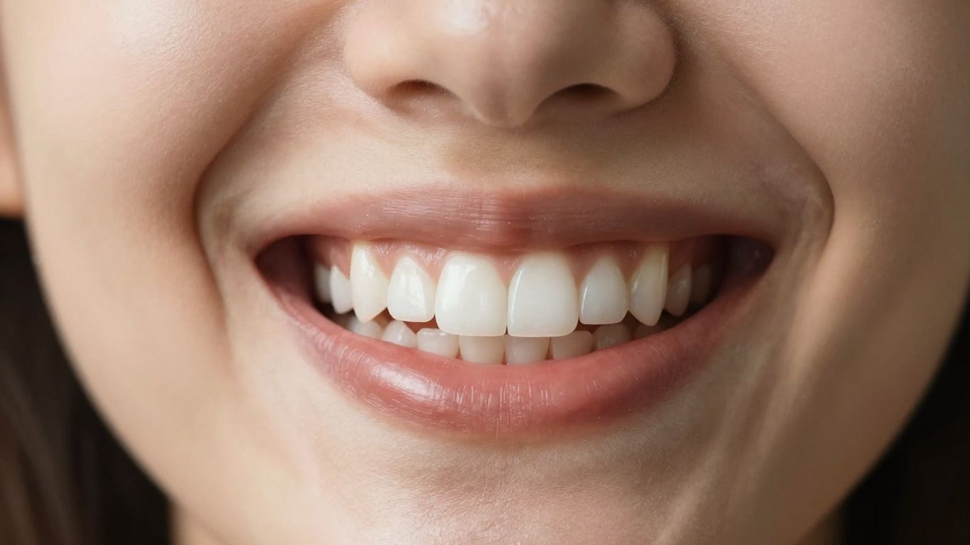 Close-up of a bright, white smile.