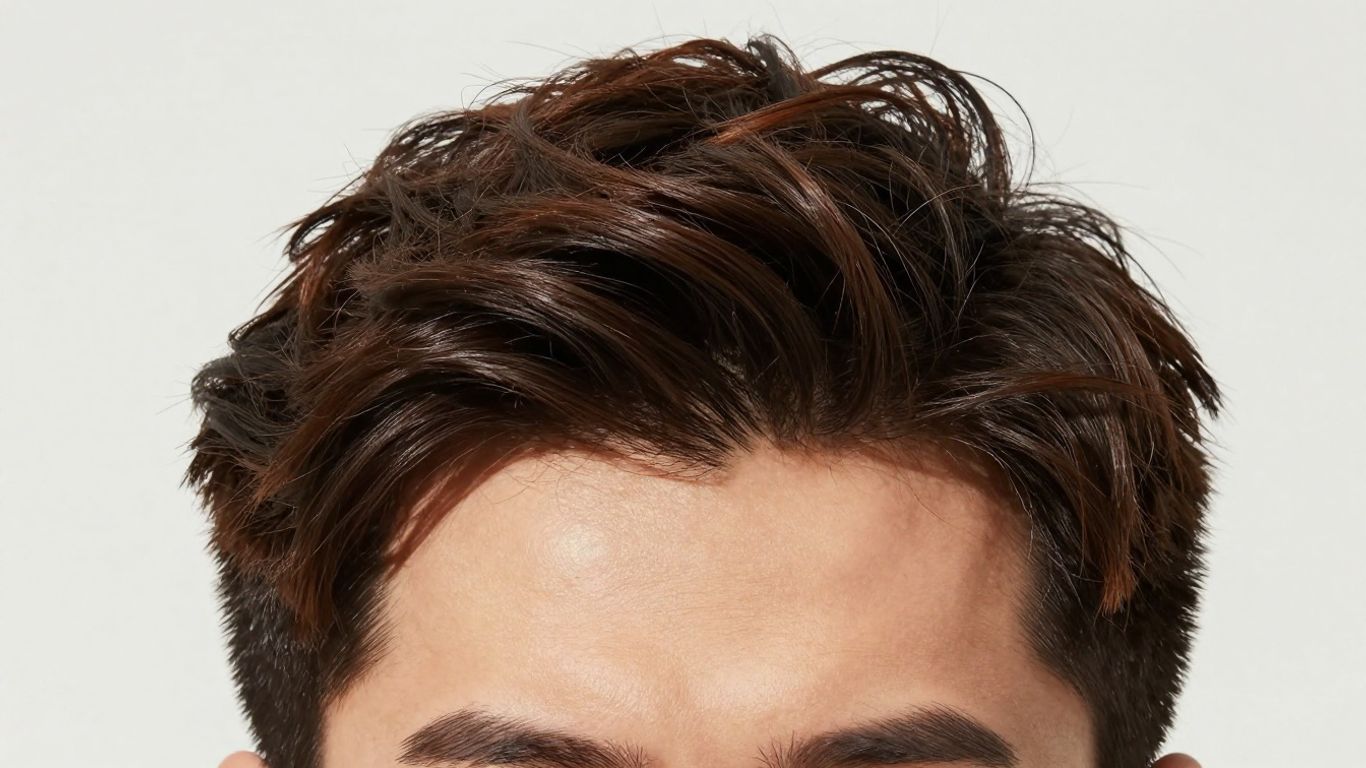 Man with thicker, healthier hair, confident expression.