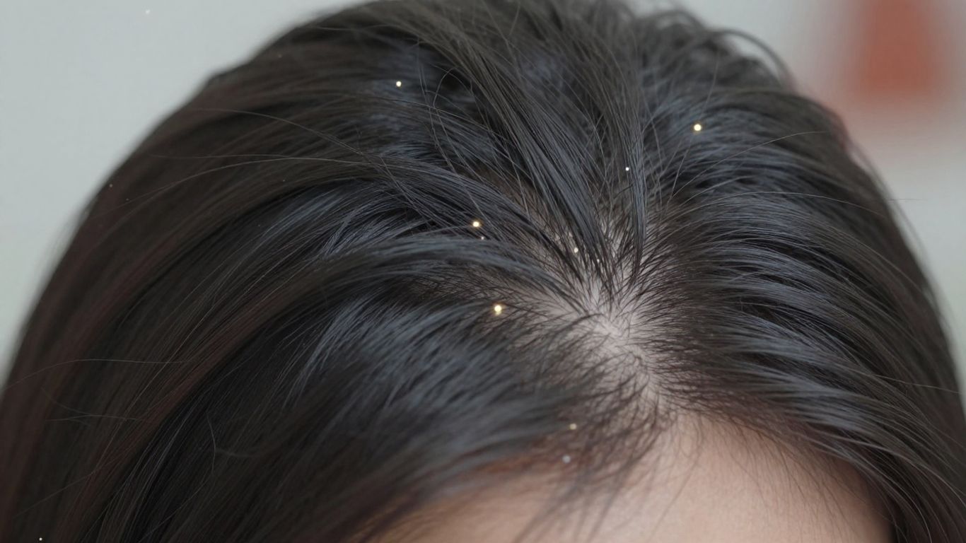 PRP hair treatment close-up on scalp