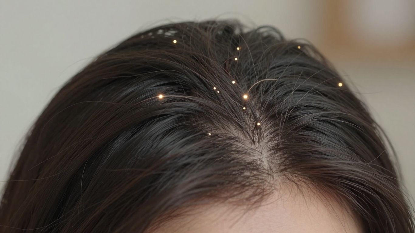 PRP hair restoration close-up scalp and follicles