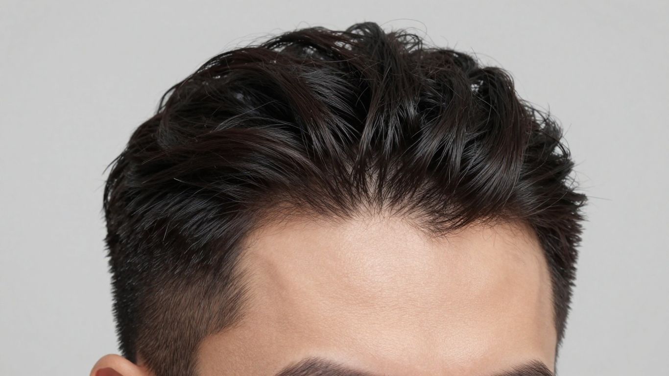 Man with healthy hair, hair loss options