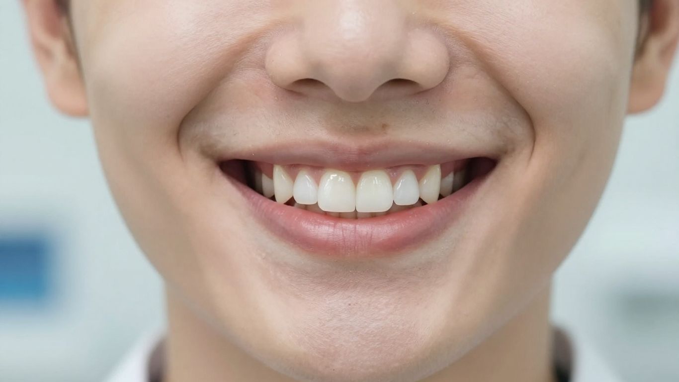 Smiling person with dental implant in Thailand