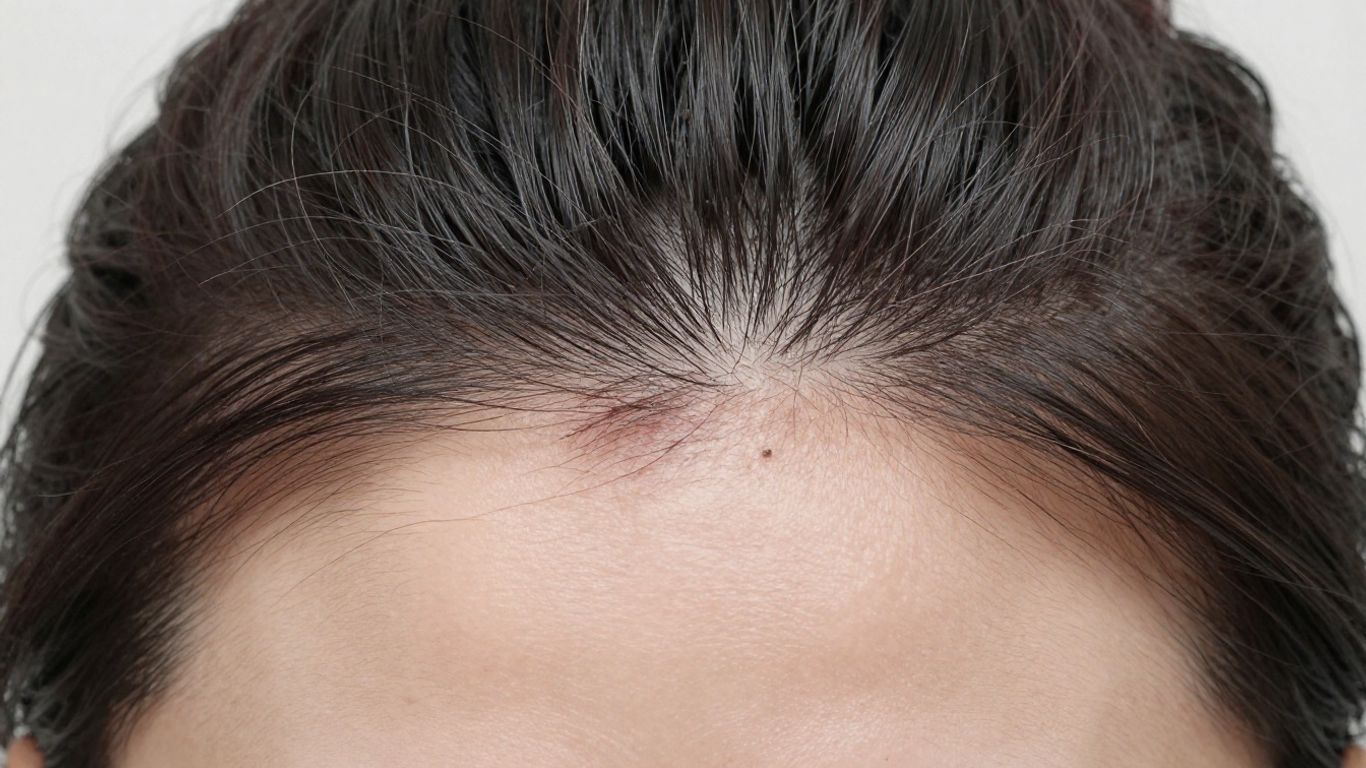 Natural hairline after hair transplant surgery.