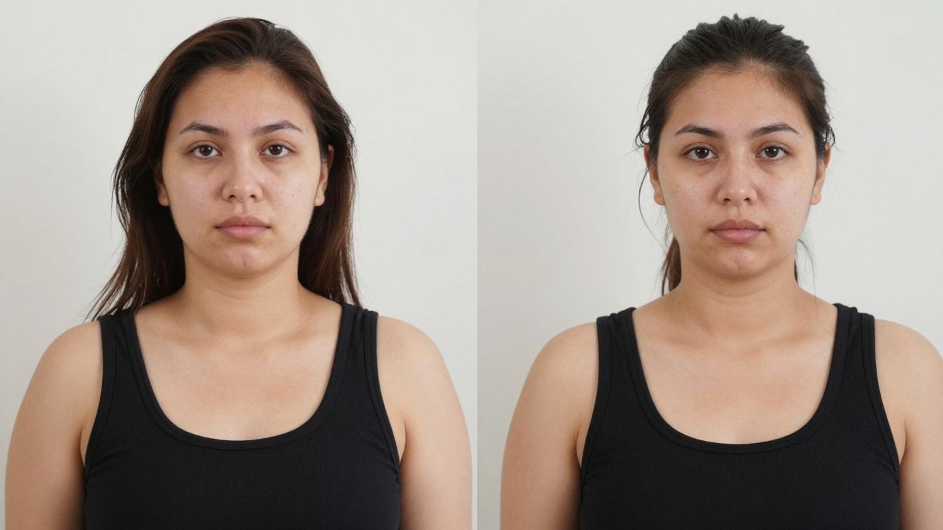Woman with subtle breast augmentation