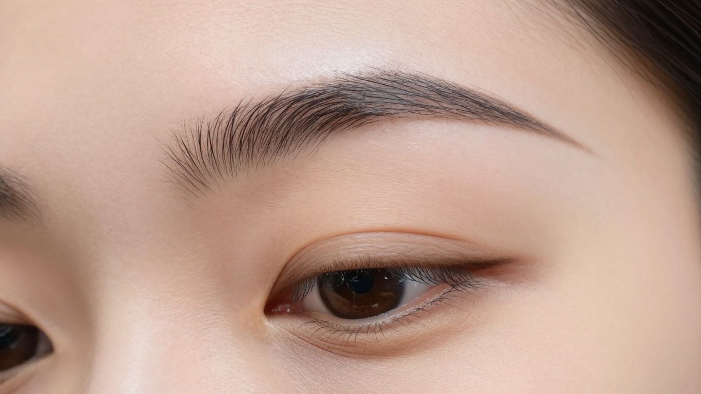 Fuller eyebrows after cosmetic enhancement