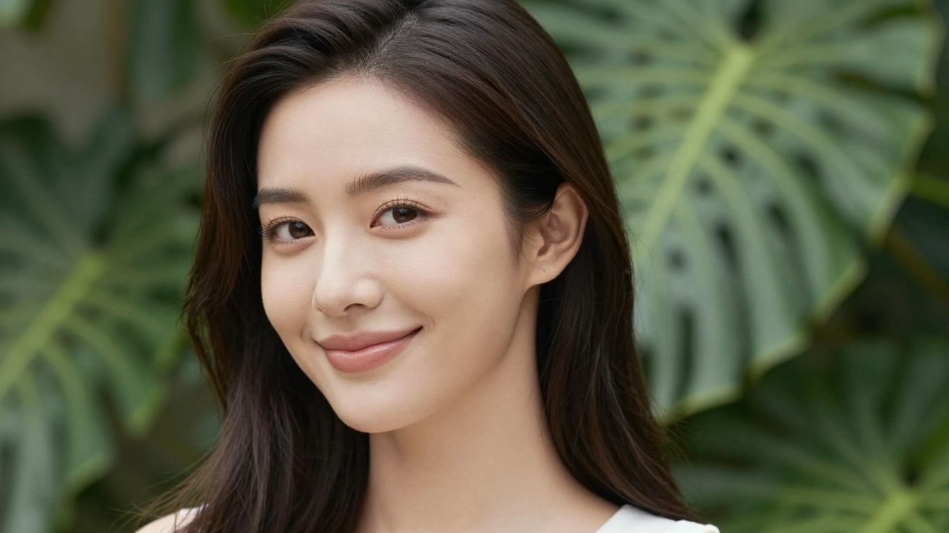 Woman with smooth skin after a facelift procedure.