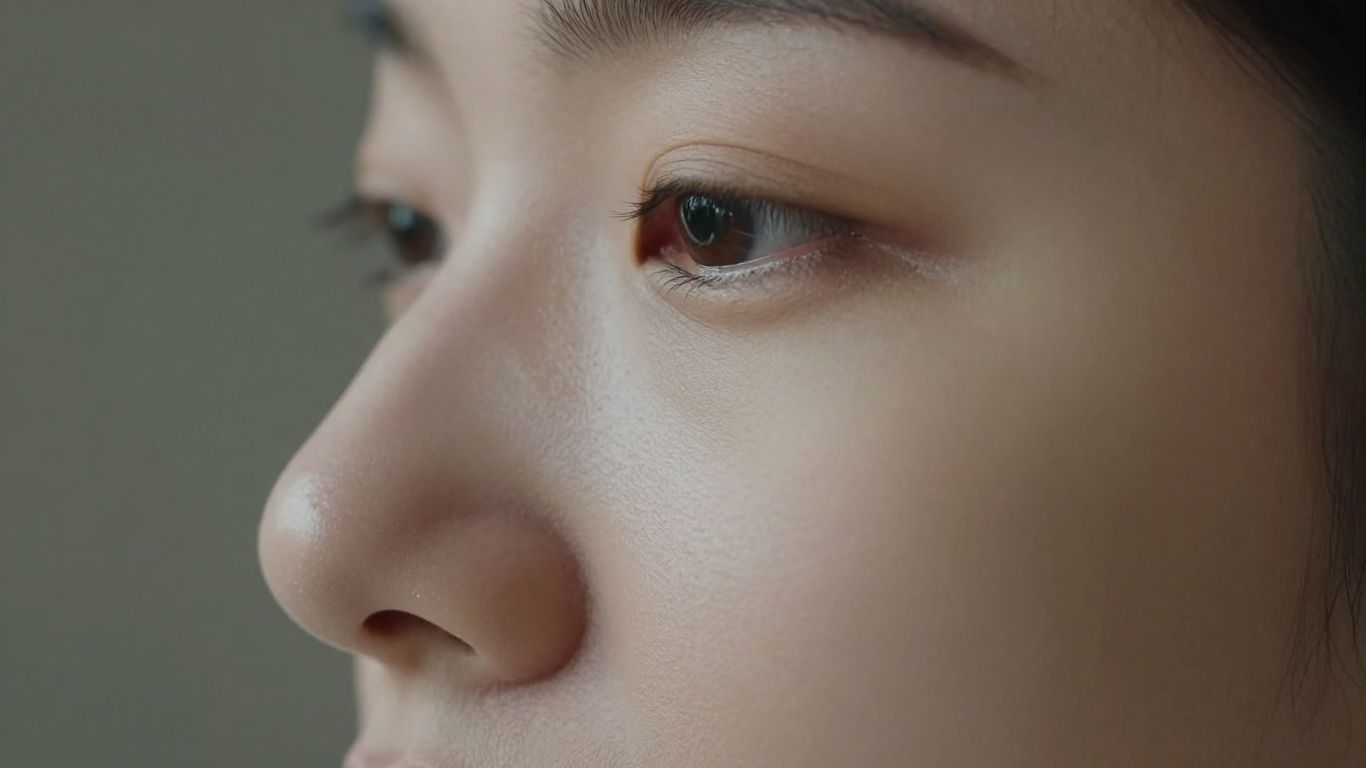 Profile view of a nose after rhinoplasty in Istanbul.