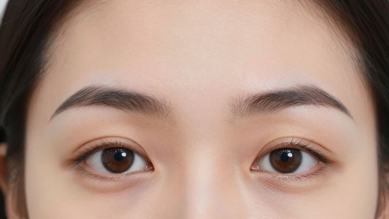 Eyebrow transplant before and after comparison
