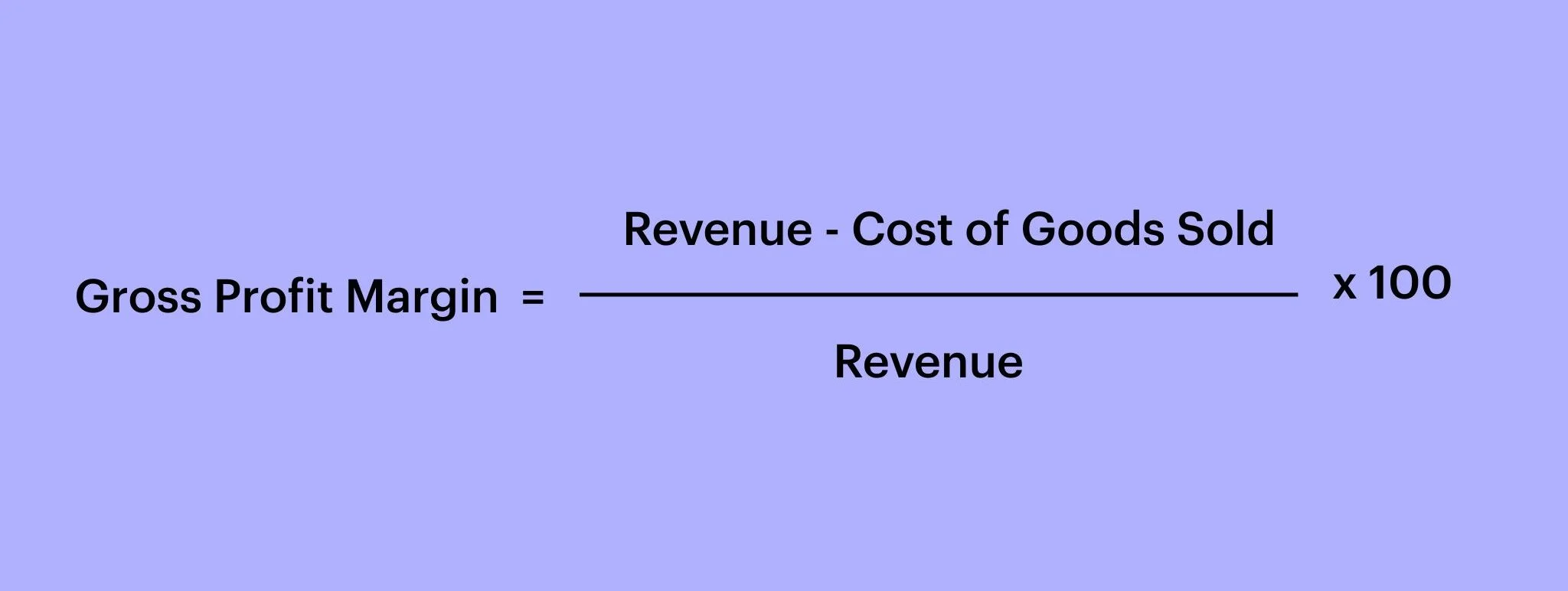 Gross profit margin formula