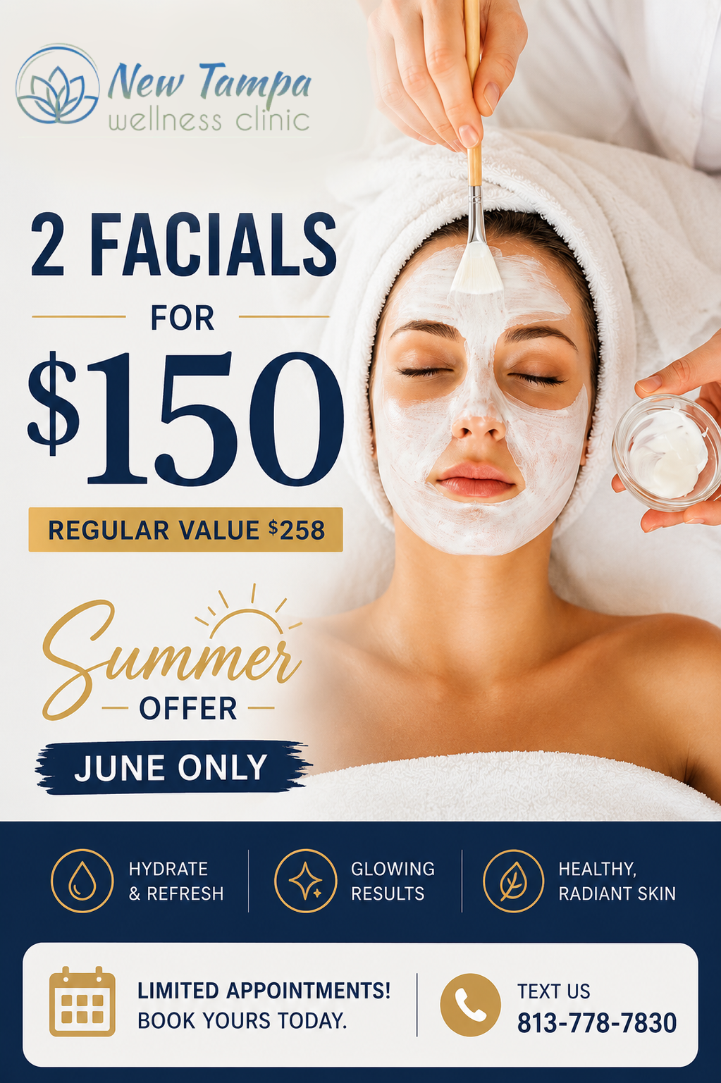 2 Facials for $150 Summer Offer