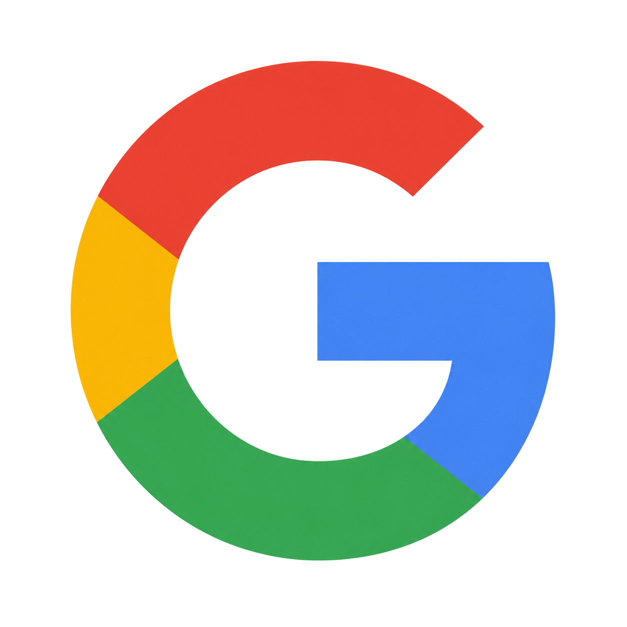 Google logo with four colors: blue, red, yellow, and green in a stylized letter G.