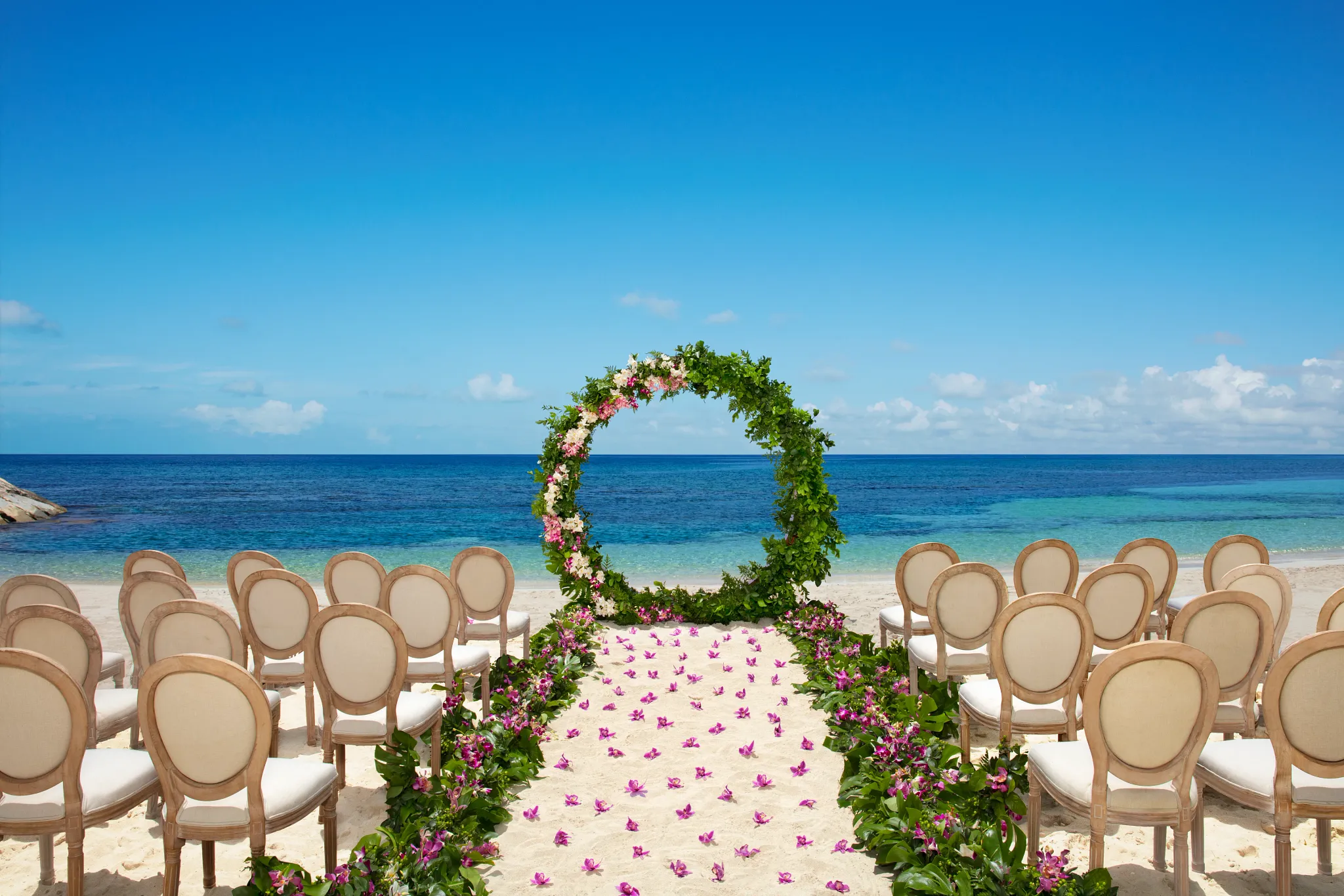 secrets wild orchid beach set up