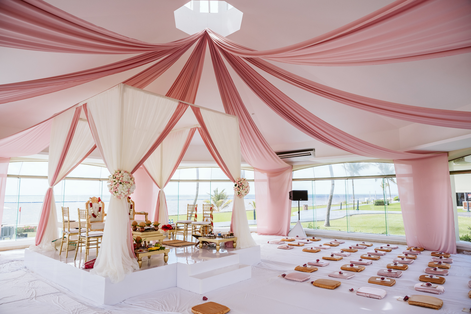 moon palace cancun indoor wedding ceremony mexico