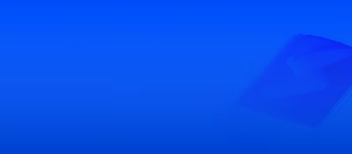 Blue gradient background with a faint image of a smartphone on the right side.
