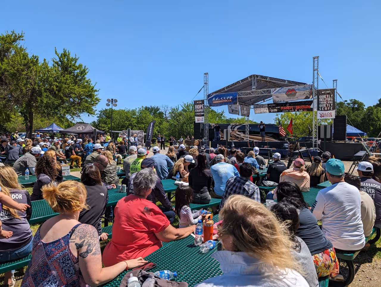 image of volunteers working at an event