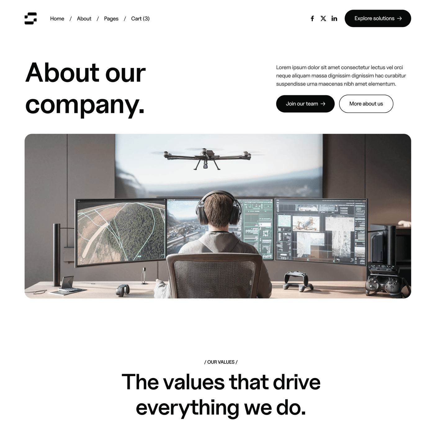 Neuralflow - About Main Page - AI Solutions Webflow Template | BRIX Template
