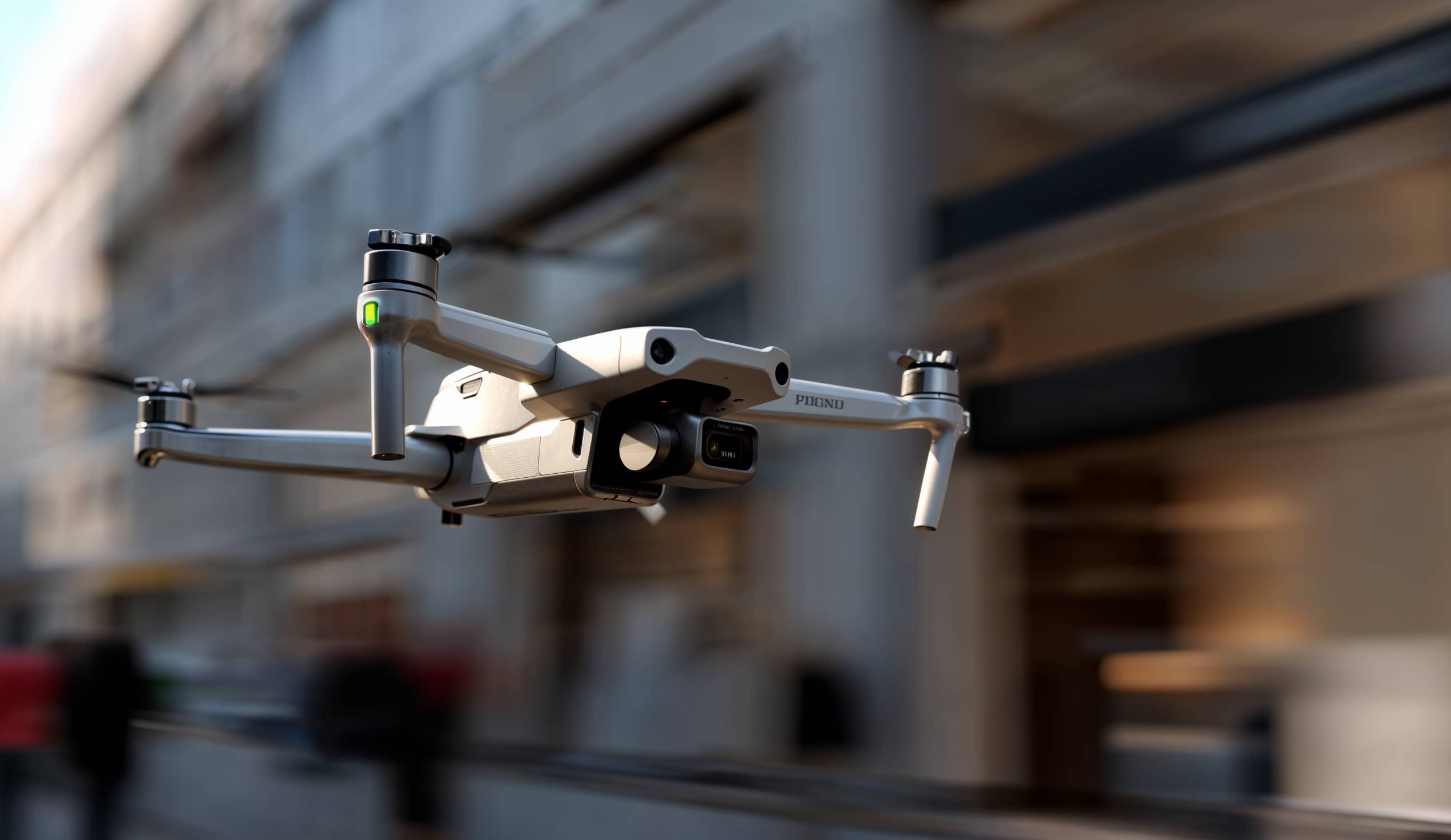 Drone Flying In City - Neuralflow Webflow Template | BRIX Template