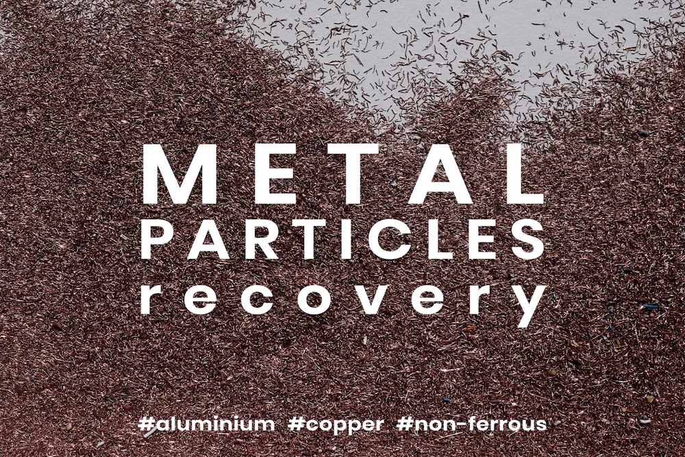 Recupero delle particelle di metallo, impianti e macchine per raffinazione/separazione rame e alluminio presenti nella frazione plastica proveniente dalle attività di riciclaggio dei cavi.