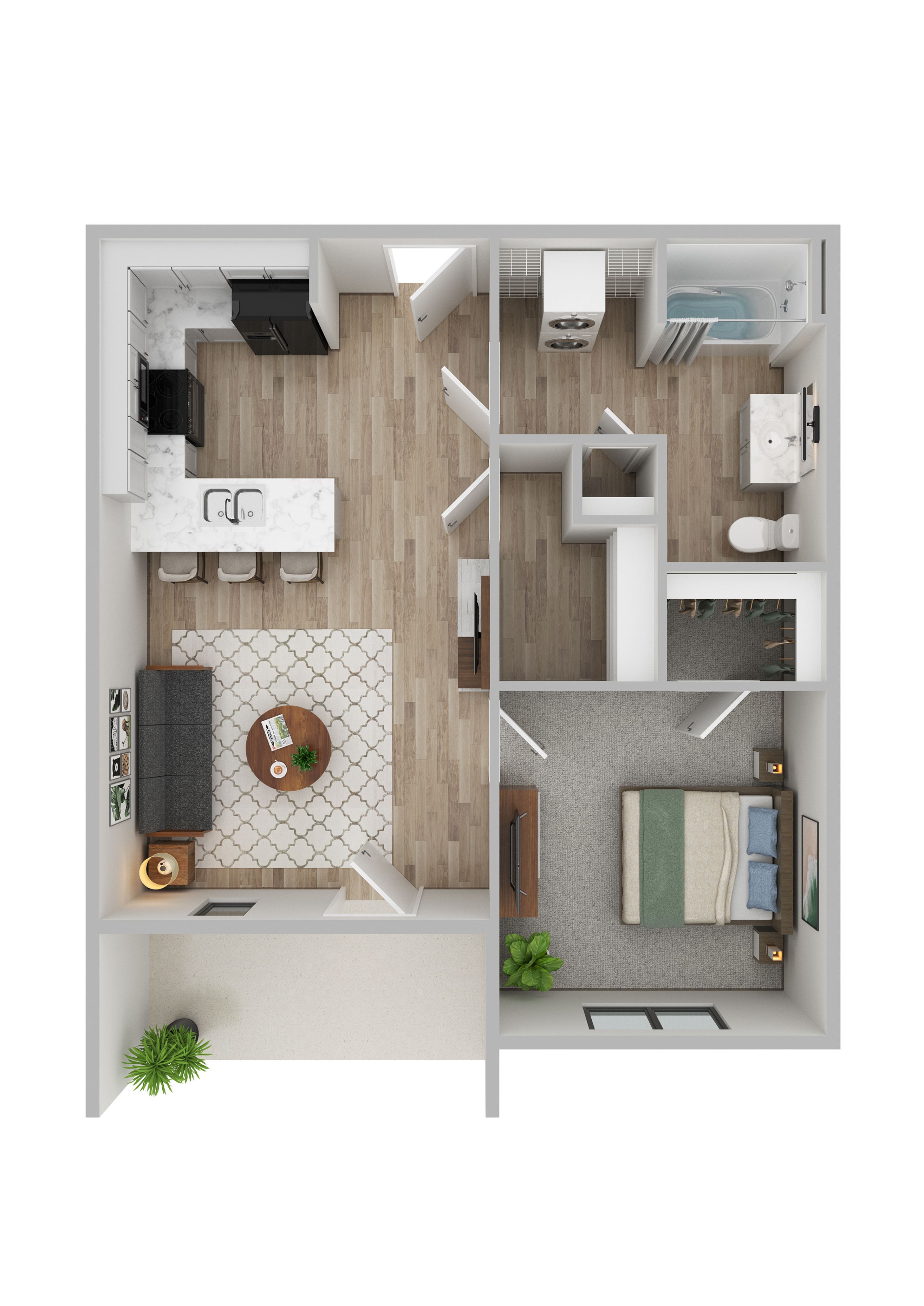 The Banks 1 Bed 1 Bath Apartment