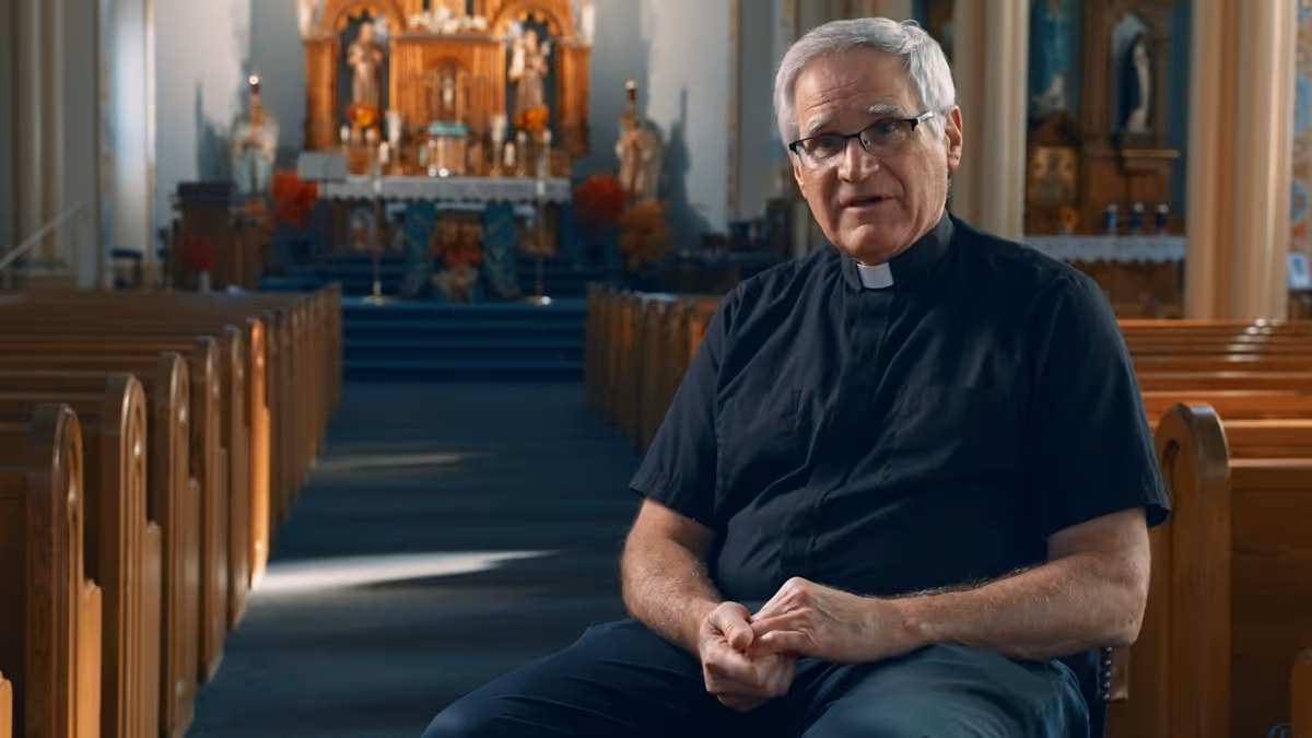 Priest in a Church