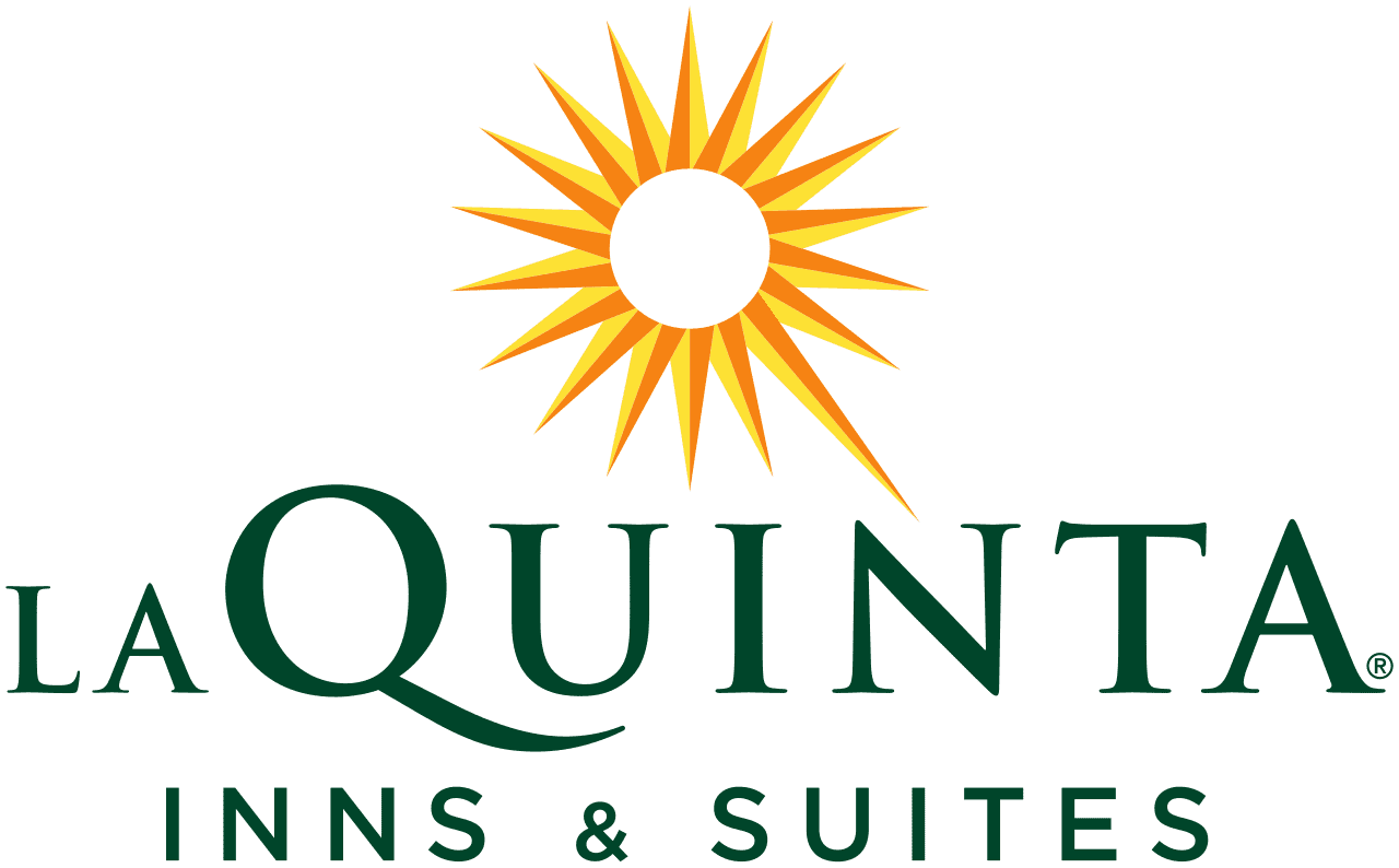 La Quinta Inns & Suites logo with a stylized sun above the text.