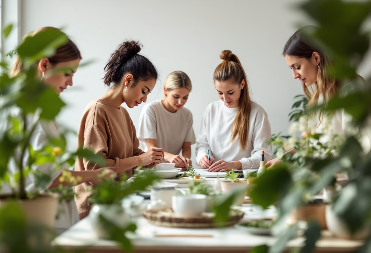 image of educational workshops in progress (for an environmental conservation nonprofit)