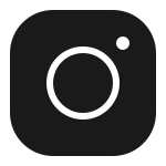 Instagram app icon with a camera symbol and a small circle in the top right corner.