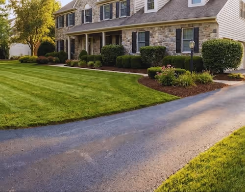 Yard cut and maintained by professional landscapers