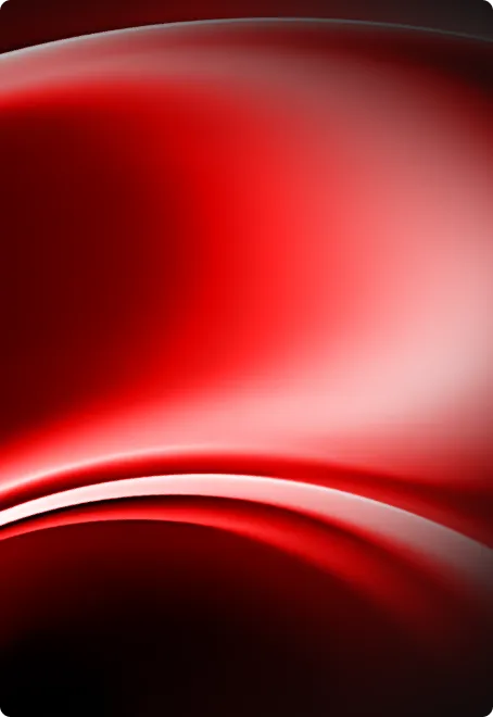 Abstract smooth flowing red and black gradient with curved highlights.