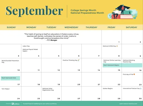 Download the financial wellbeing calendar
