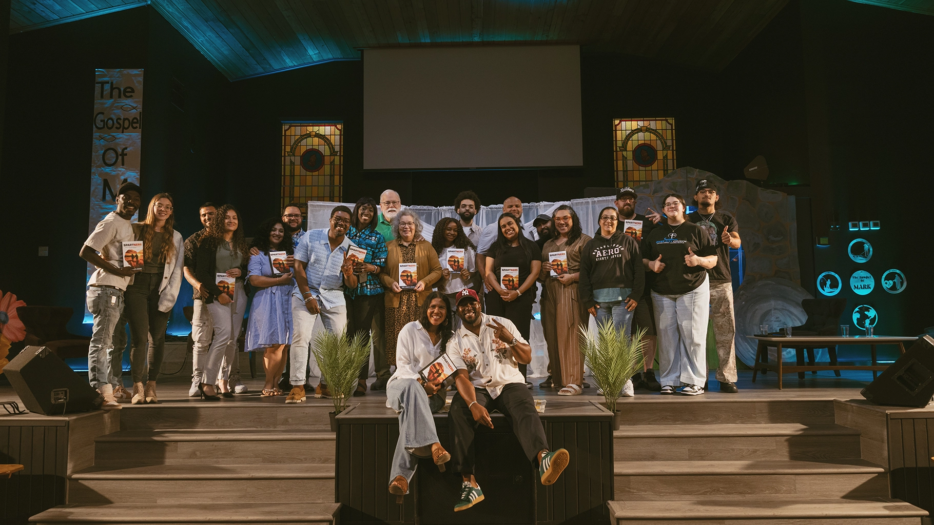 Our Faith House community gathered together in worship