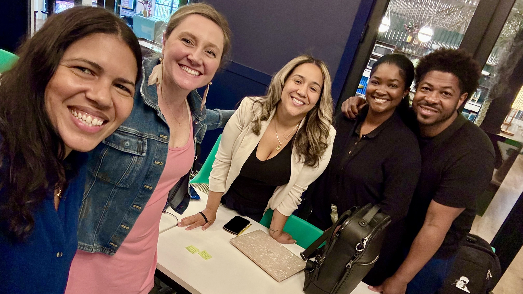 Audience engaged at a teaching and speaking event