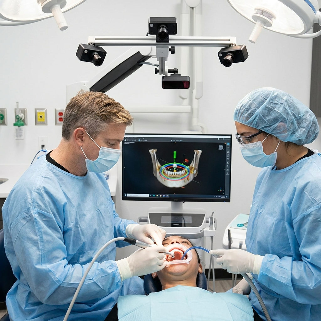 Schaar Dental Wellness in Victoria uses 3D surgical navigation for precise computer guided dental implant placement.