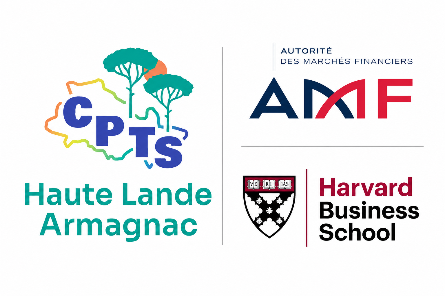 logo cpts harvard et amf vertical