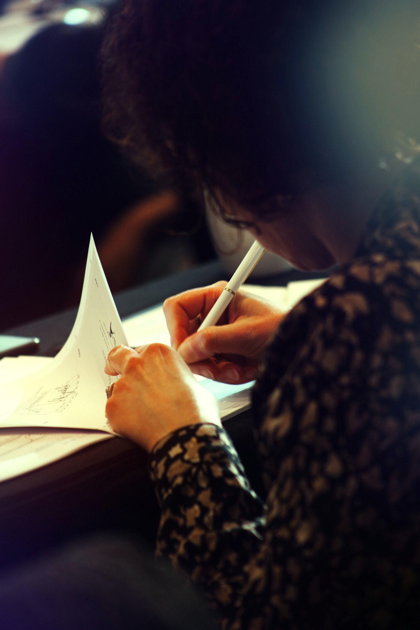 Prise de notes pendant le séminaire