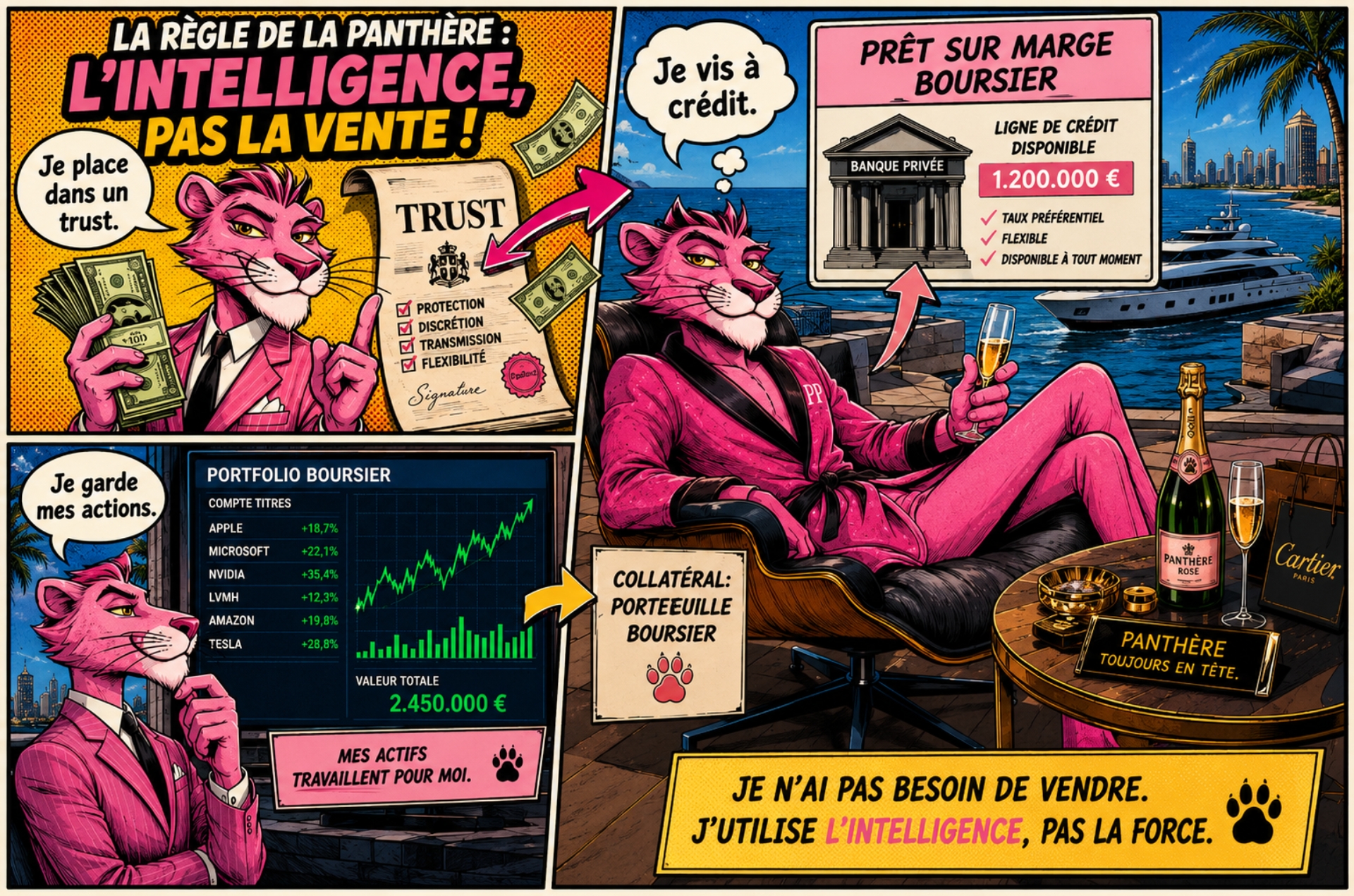 Les ultra-riches ne vendent jamais leurs actions. Voici pourquoi.