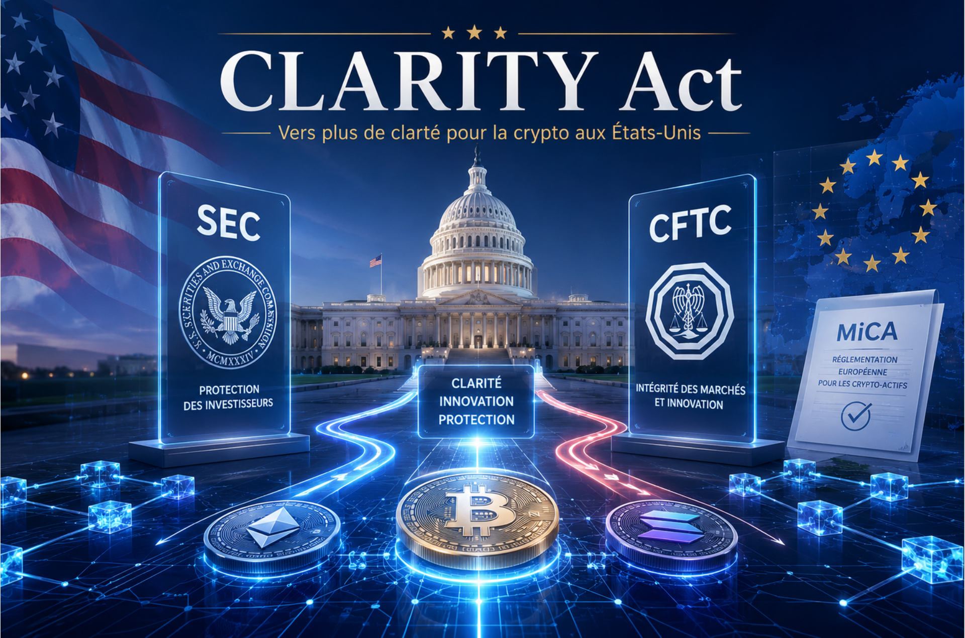 Le clarity act ce que la future loi crypto américaine pourrait changer