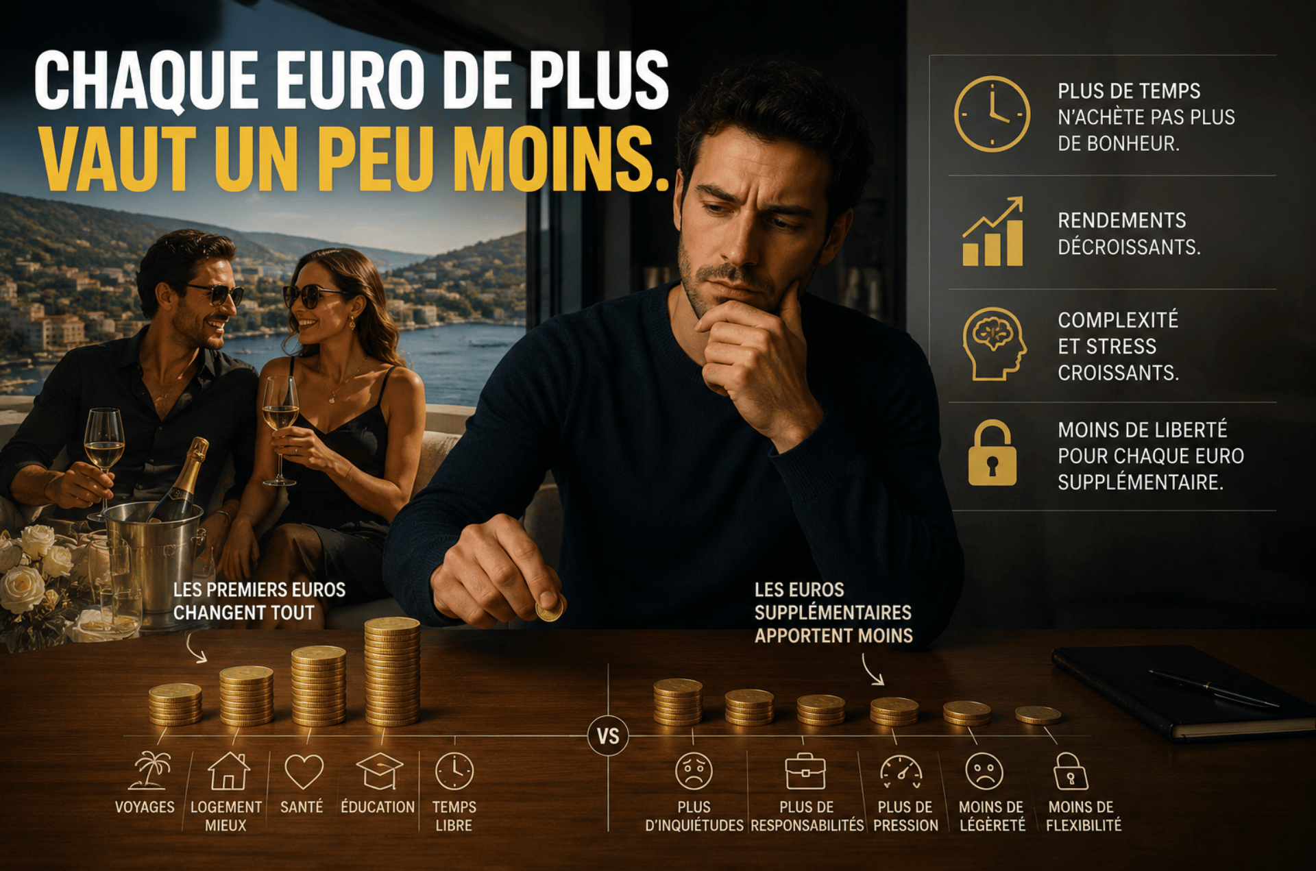 Chaque euro de plus vaut un peu moins