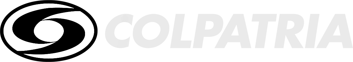 Colpatria logo with a black circular swirl symbol to the left of the word COLPATRIA in gray.