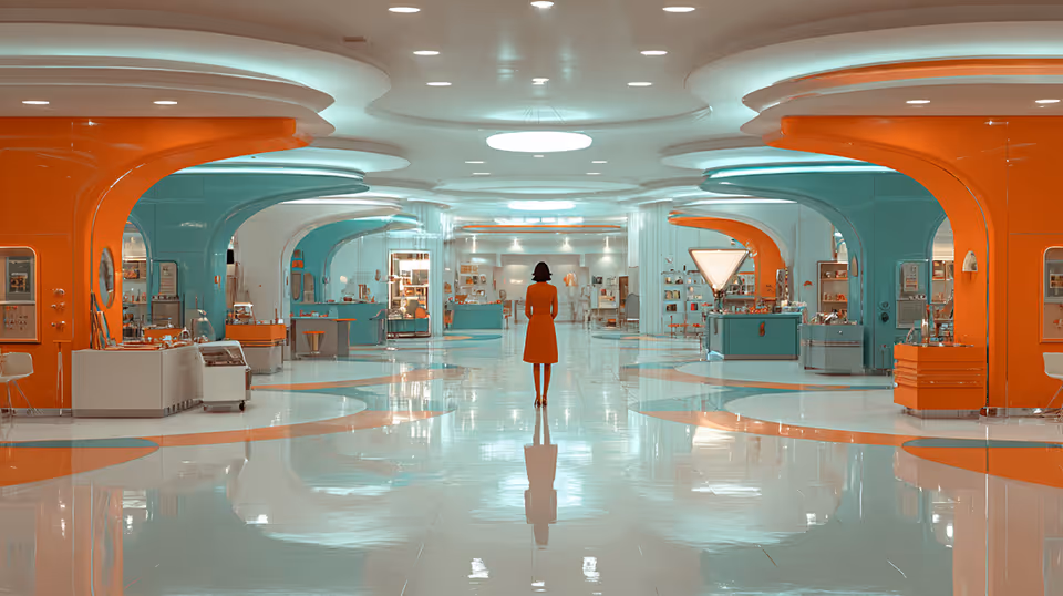 A customer in a department store feeling lost.