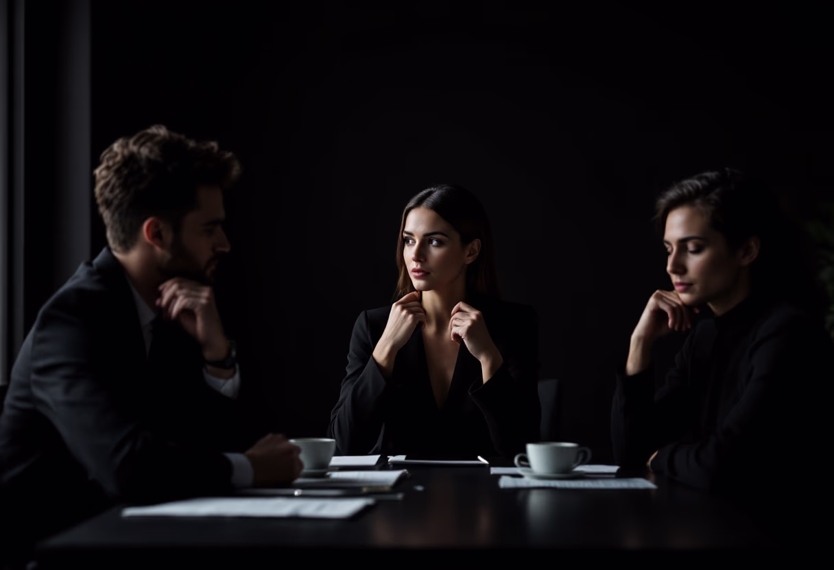 image of a team meeting (for a medical clinic)